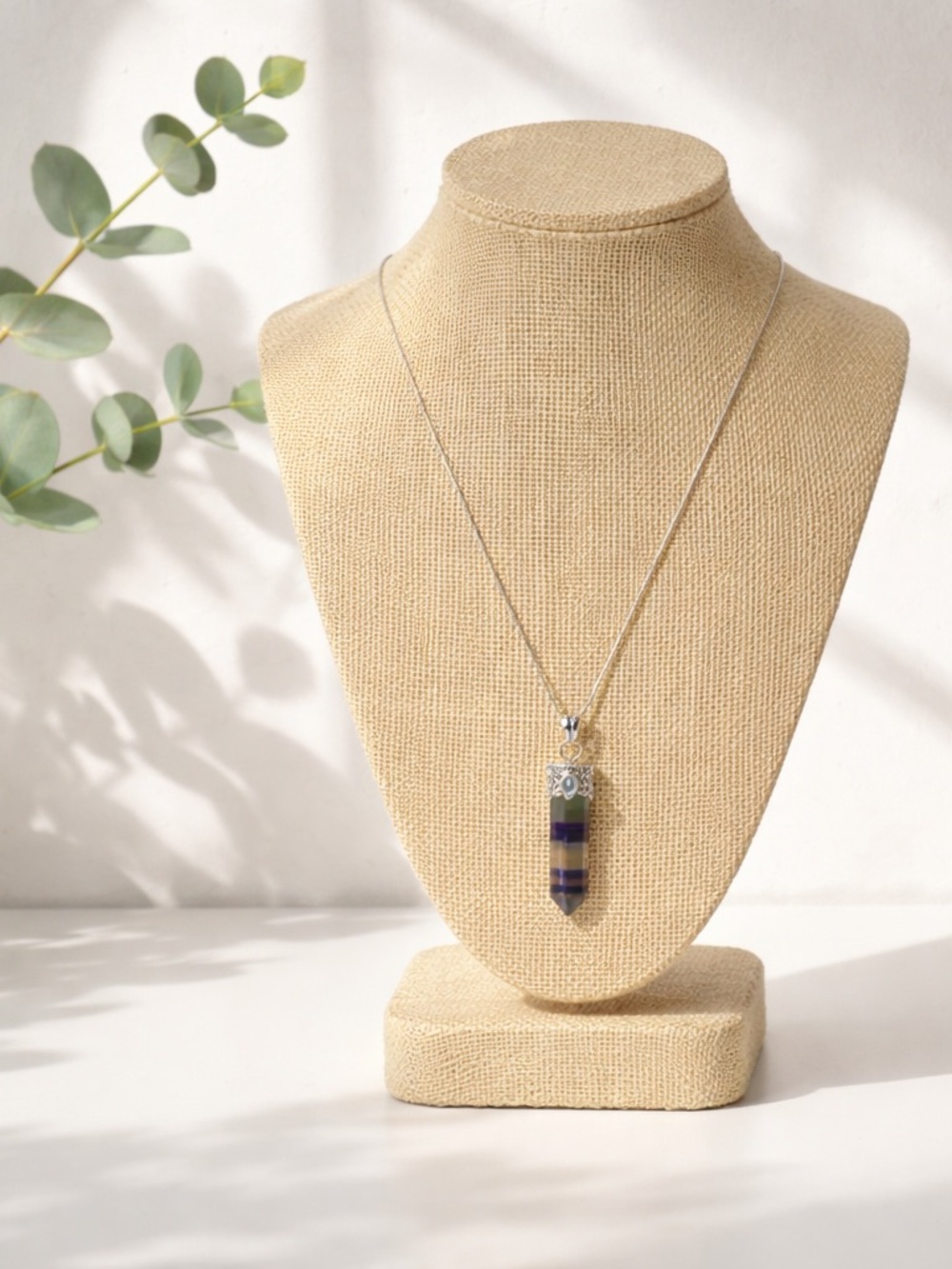 Fluorite & Moonstone Necklace - Picture 7 of 13